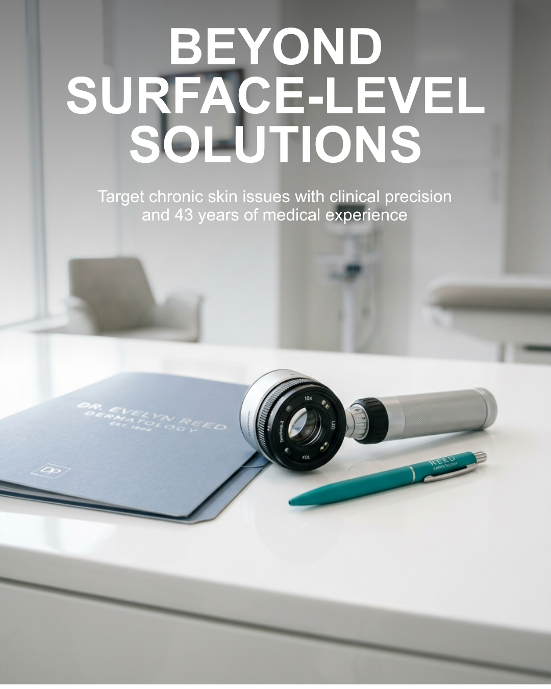 Acne scar recovery post creative for Dr. Michael Gladstein in Astoria